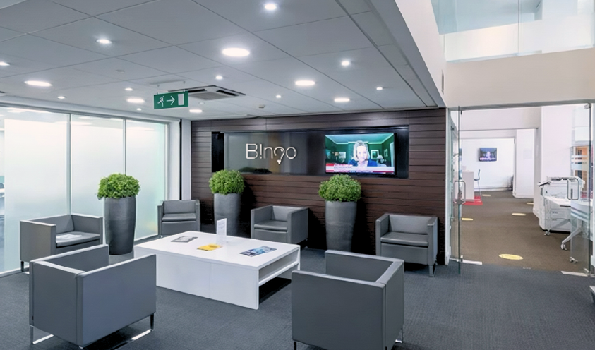 BINGO Digi headquarters large conference room where global AI marketing and China digital growth strategies are developed